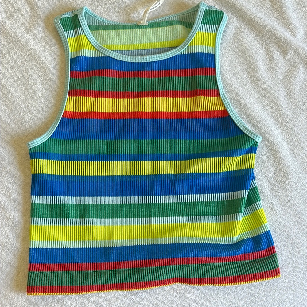 Anthropologie Colorful Striped Tank Top